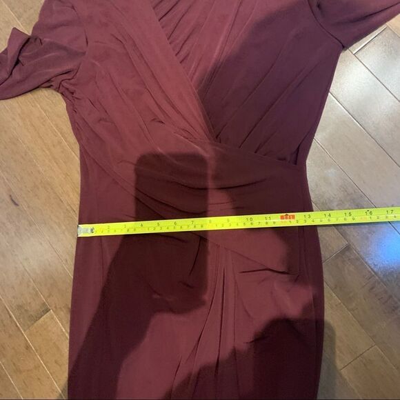 Bailey 44 Women's Clandestine long sleeve Draped wrap twist bodycon mini Dress L - Picture 15 of 17